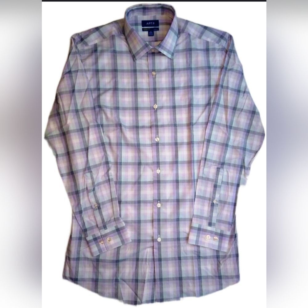 Apt. 9 Slim-Fit Premier Flex Collar‎ Stretch Long Sleeve Dress Shirt